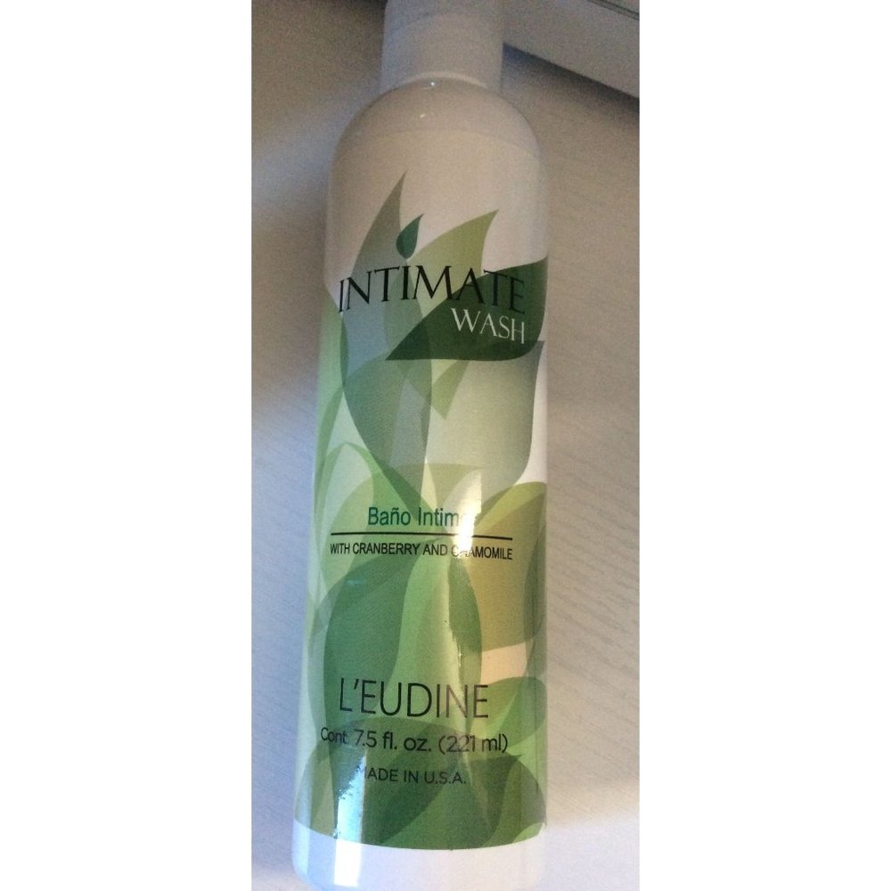 L'eudine Intimate Wash. With Cranberry Extract and Chamomile. Made in U.S.A.